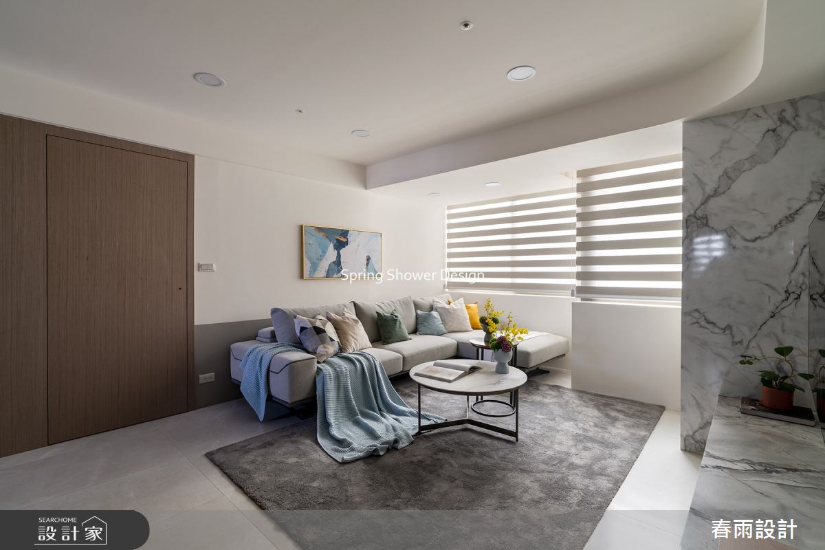 22坪老屋(16~30年)＿現代風客廳案例圖片＿春雨設計＿春雨_224 鼎和街之1