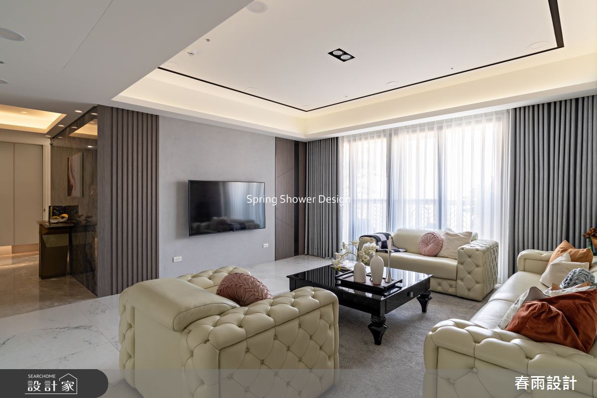 中古屋(5~15年)＿飯店風客廳案例圖片＿春雨設計＿春雨_225 國王一號院2之12