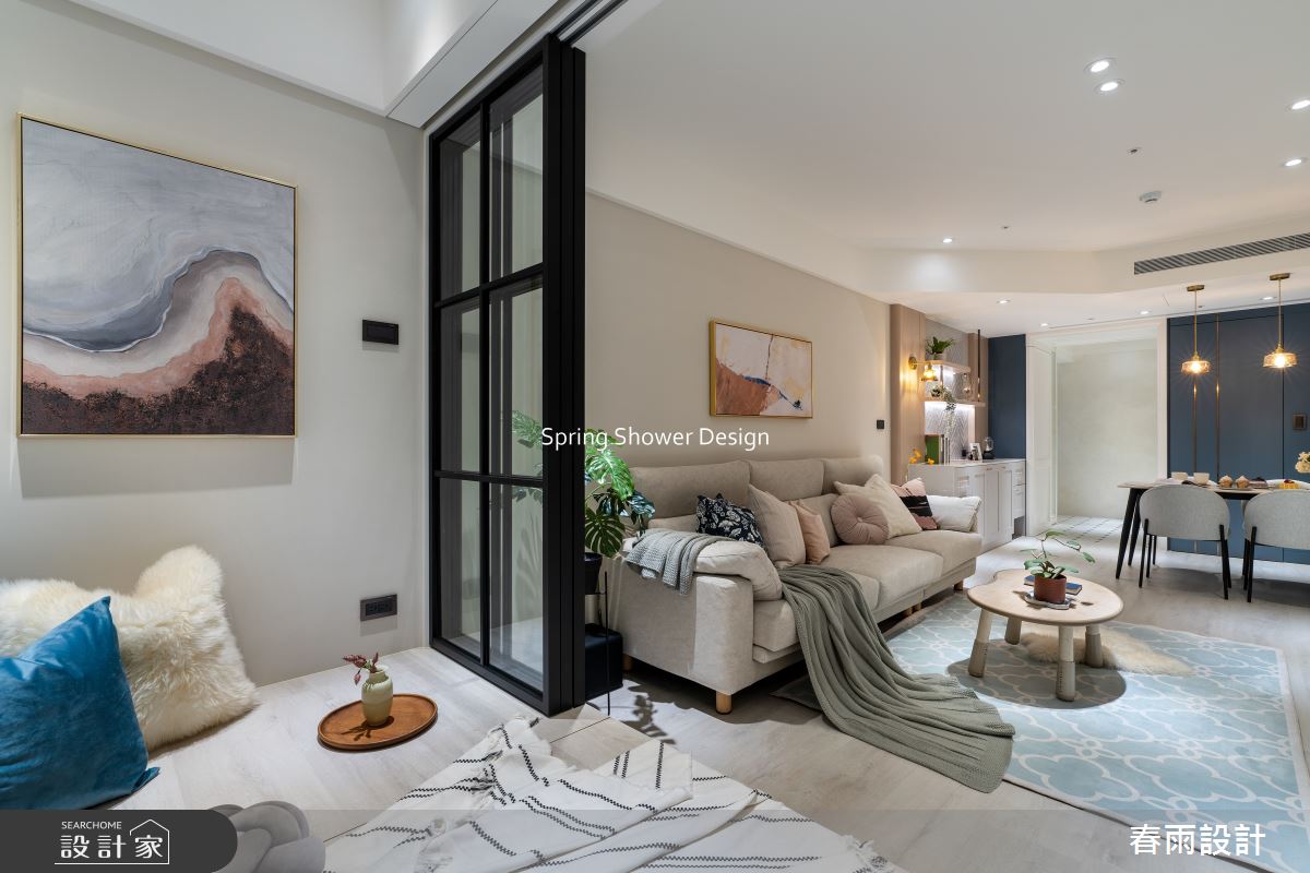 新成屋(5年以下)＿美式風客廳餐廳臥榻案例圖片＿春雨設計＿春雨_226 新板巨星之23