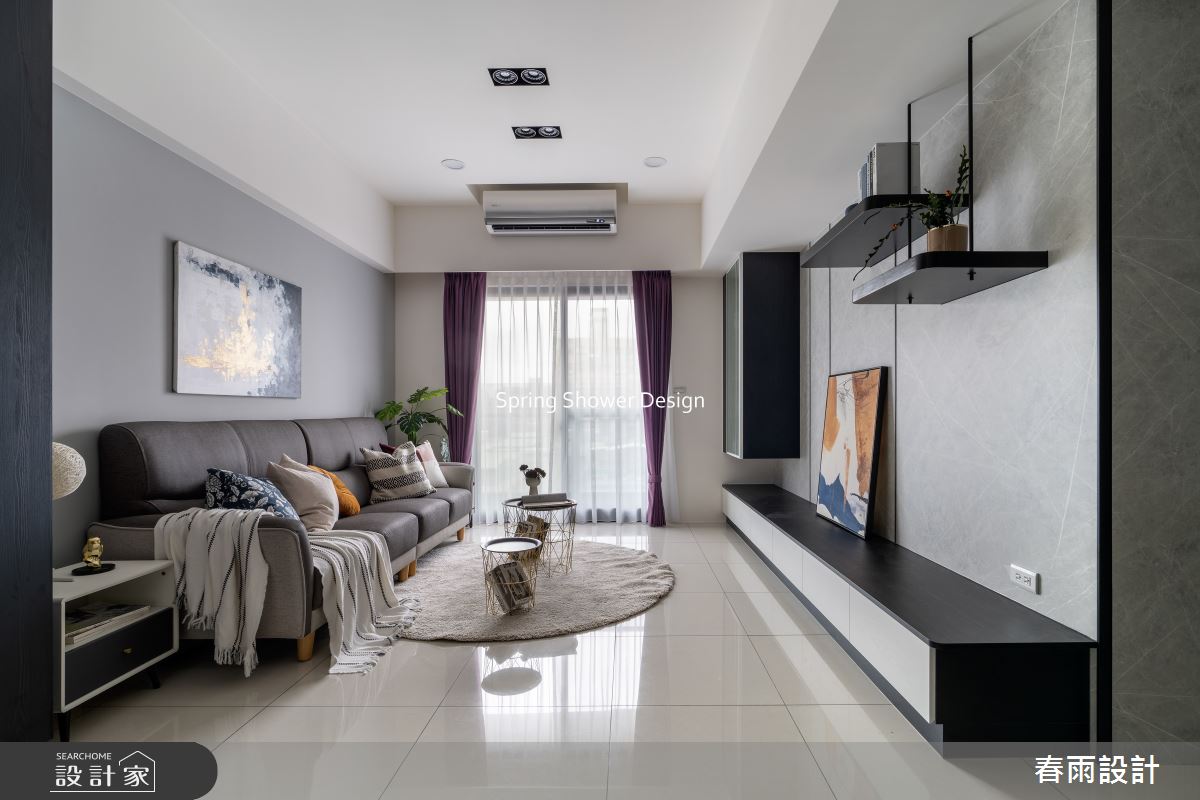 新成屋(5年以下)＿現代風客廳案例圖片＿春雨設計＿春雨_227 新莊風華之3
