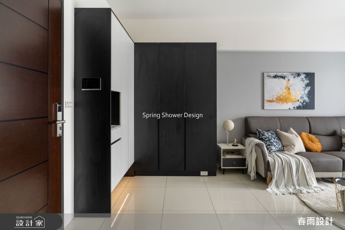 新成屋(5年以下)＿現代風玄關客廳案例圖片＿春雨設計＿春雨_227 新莊風華之5