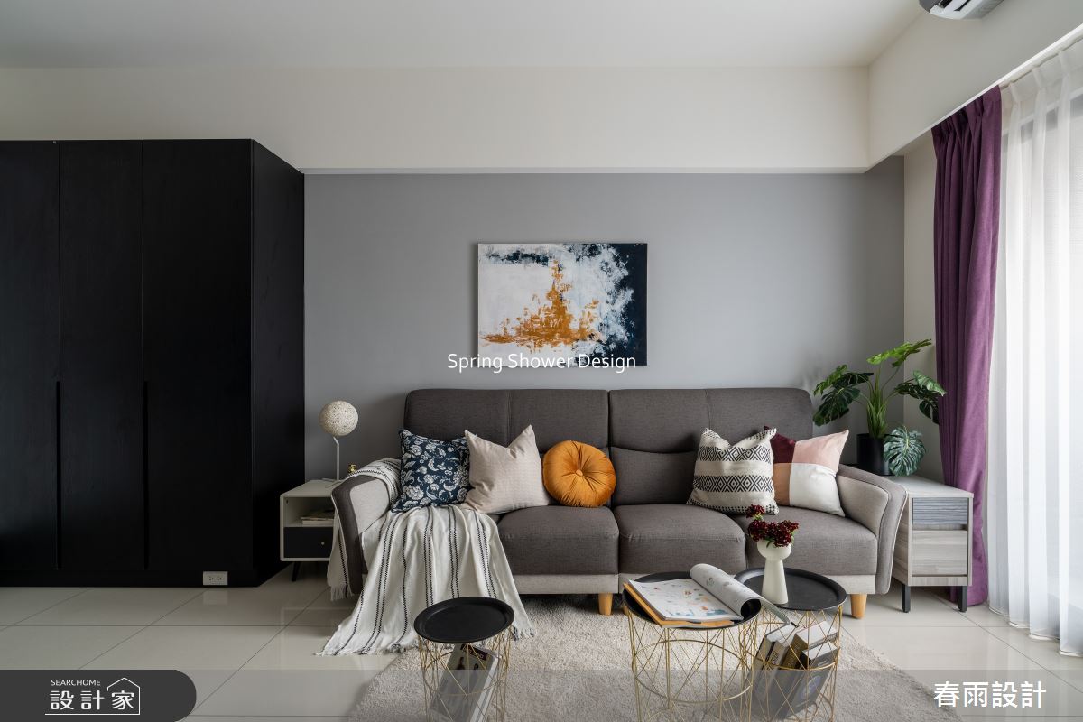新成屋(5年以下)＿現代風客廳案例圖片＿春雨設計＿春雨_227 新莊風華之6
