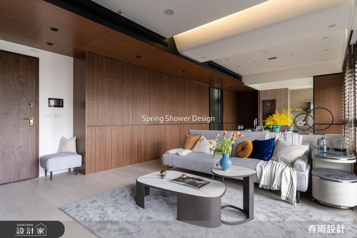 37坪新成屋(5年以下)＿現代風客廳案例圖片＿春雨設計＿春雨_231 天賞水硯之5