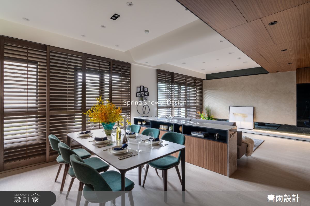 37坪新成屋(5年以下)＿現代風客廳餐廳案例圖片＿春雨設計＿春雨_231 天賞水硯之7
