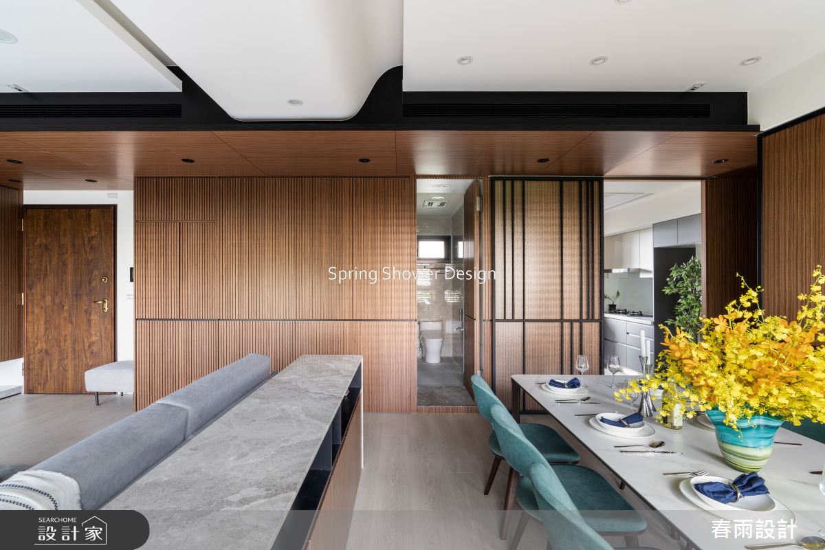 37坪新成屋(5年以下)＿現代風客廳餐廳廚房浴室案例圖片＿春雨設計＿春雨_231 天賞水硯之9