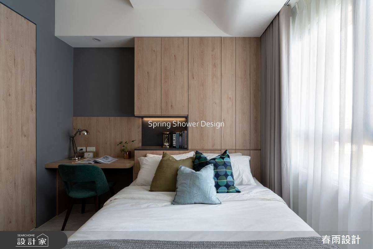 37坪新成屋(5年以下)＿現代風臥室案例圖片＿春雨設計＿春雨_231 天賞水硯之19