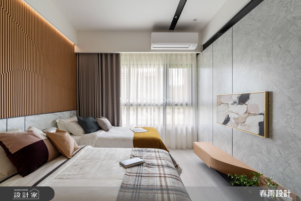 37坪新成屋(5年以下)＿現代風臥室案例圖片＿春雨設計＿春雨_231 天賞水硯之26