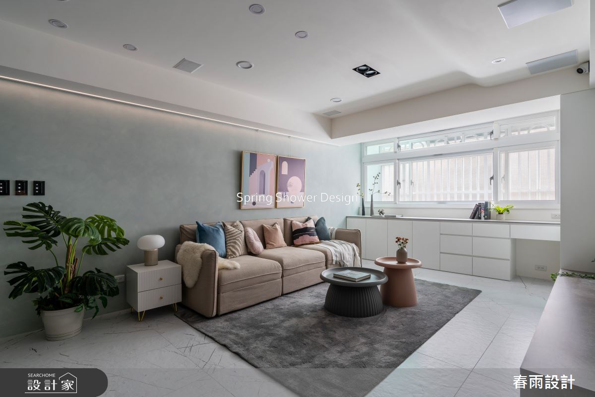 老屋(16~30年)＿現代風客廳案例圖片＿春雨設計＿春雨_232 吉林路之3
