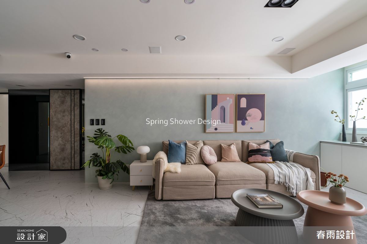 老屋(16~30年)＿現代風客廳案例圖片＿春雨設計＿春雨_232 吉林路之4