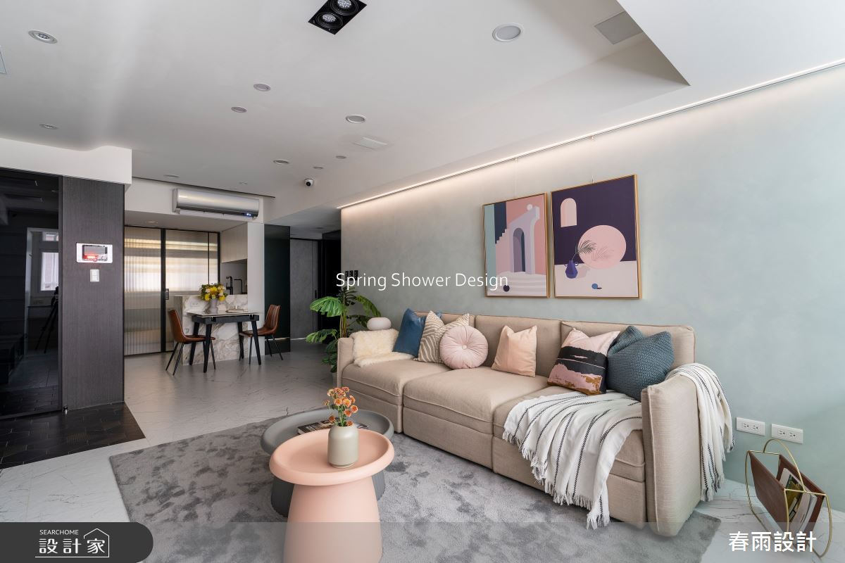 老屋(16~30年)＿現代風客廳餐廳案例圖片＿春雨設計＿春雨_232 吉林路之5