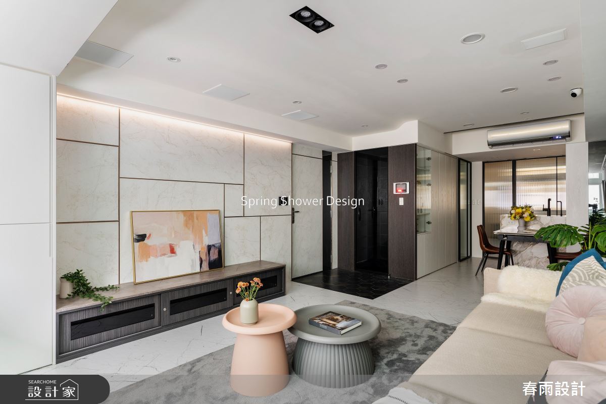 老屋(16~30年)＿現代風玄關客廳餐廳案例圖片＿春雨設計＿春雨_232 吉林路之6