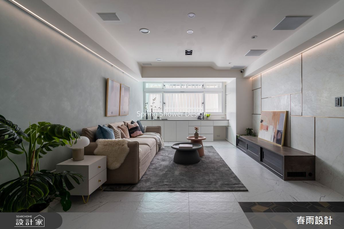 老屋(16~30年)＿現代風客廳案例圖片＿春雨設計＿春雨_232 吉林路之8