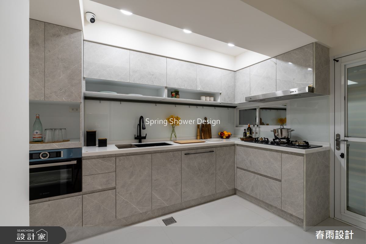老屋(16~30年)＿現代風廚房案例圖片＿春雨設計＿春雨_232 吉林路之18
