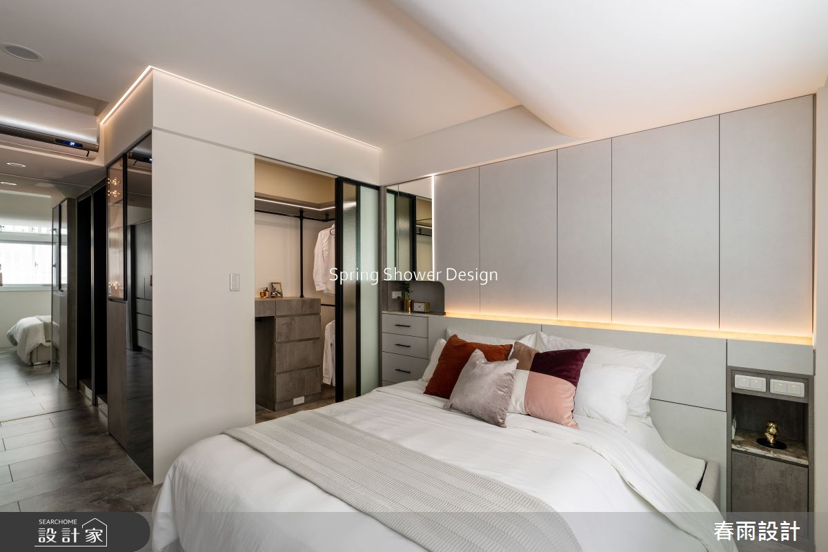 老屋(16~30年)＿現代風臥室更衣間案例圖片＿春雨設計＿春雨_232 吉林路之28