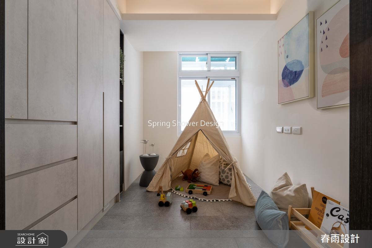 老屋(16~30年)＿現代風兒童房兒童房多功能室案例圖片＿春雨設計＿春雨_232 吉林路之34