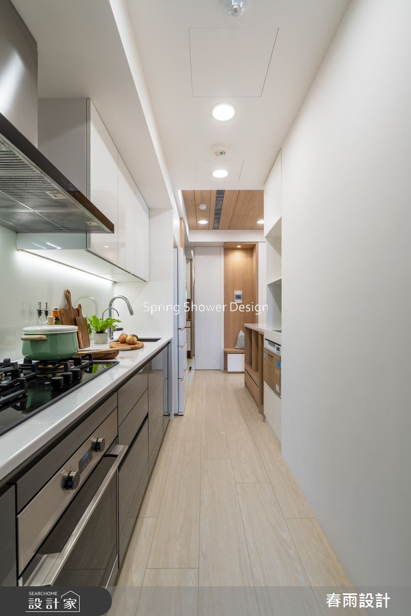 新成屋(5年以下)＿混搭風廚房中島案例圖片＿春雨設計＿春雨_238 天母靜好之18