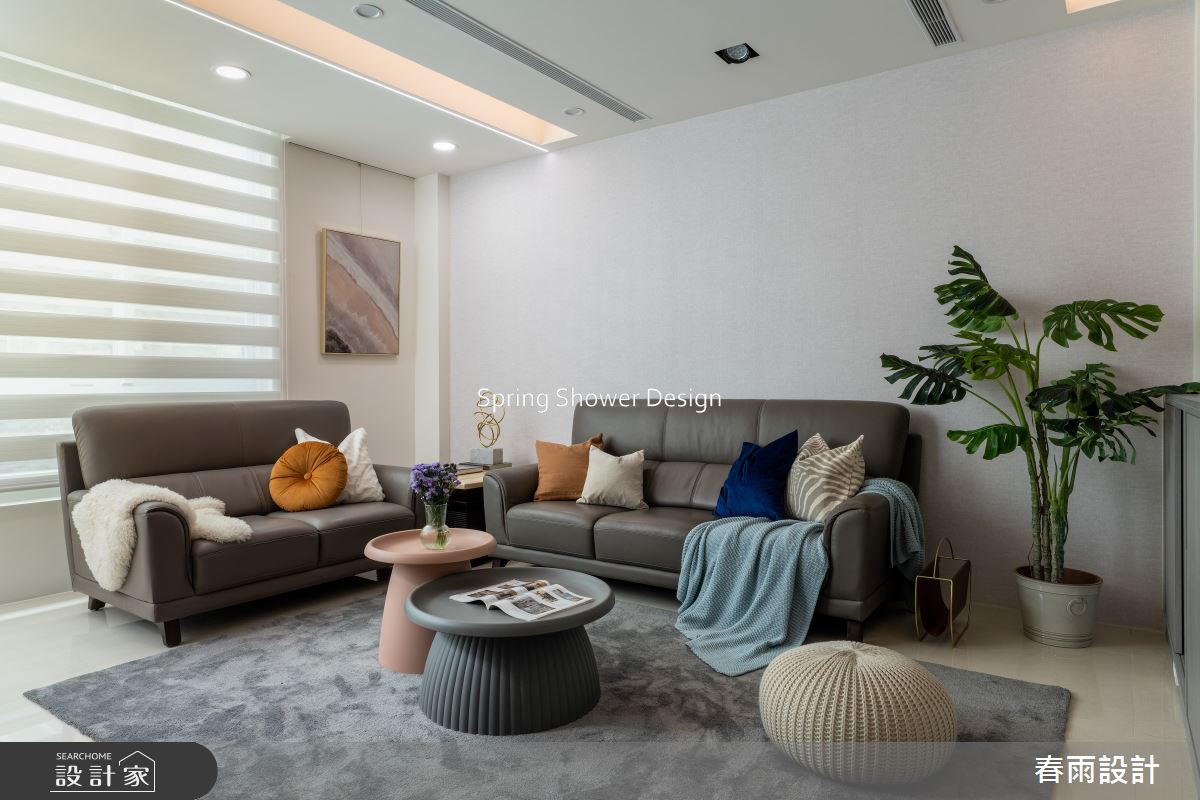 老屋(16~30年)＿現代風客廳案例圖片＿春雨設計＿春雨_239 月光別墅之5