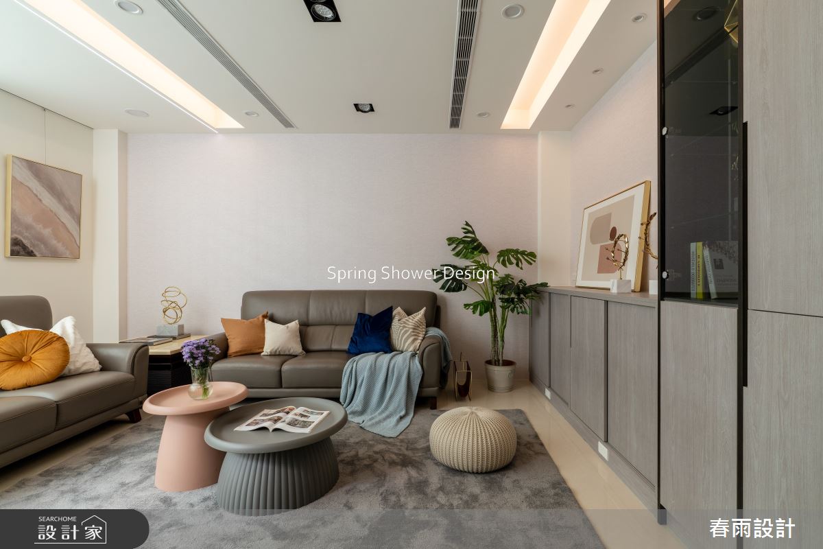老屋(16~30年)＿現代風客廳案例圖片＿春雨設計＿春雨_239 月光別墅之6