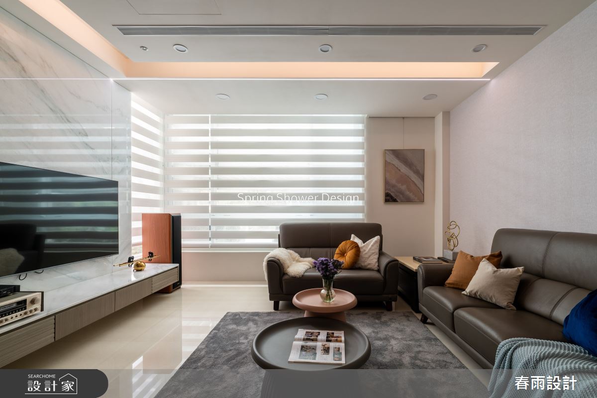 老屋(16~30年)＿現代風客廳案例圖片＿春雨設計＿春雨_239 月光別墅之7