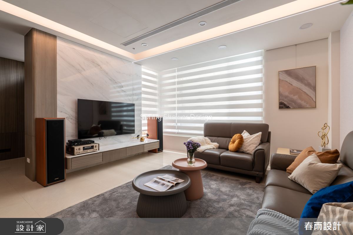 老屋(16~30年)＿現代風客廳案例圖片＿春雨設計＿春雨_239 月光別墅之8