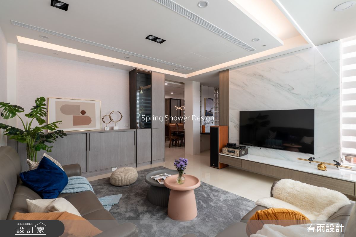 老屋(16~30年)＿現代風客廳案例圖片＿春雨設計＿春雨_239 月光別墅之10