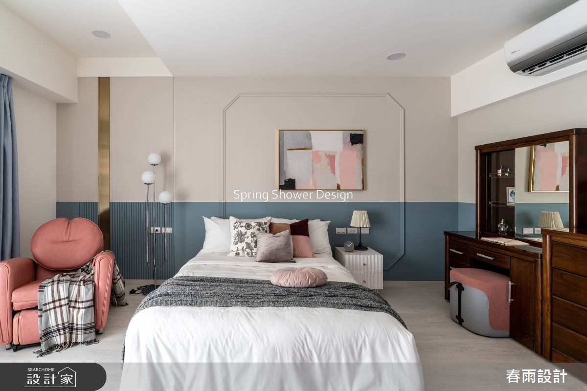 老屋(16~30年)＿現代風臥室案例圖片＿春雨設計＿春雨_239 月光別墅之31