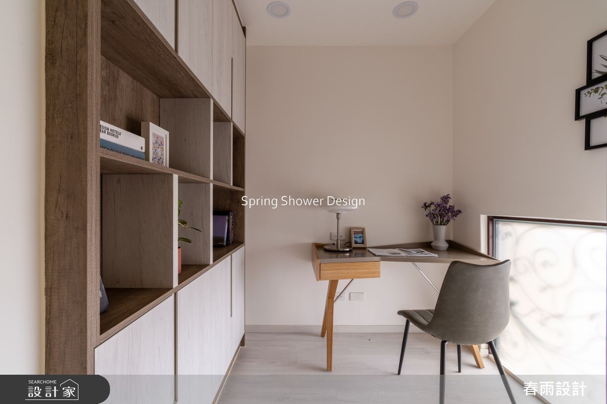 老屋(16~30年)＿現代風書房工作區案例圖片＿春雨設計＿春雨_239 月光別墅之34