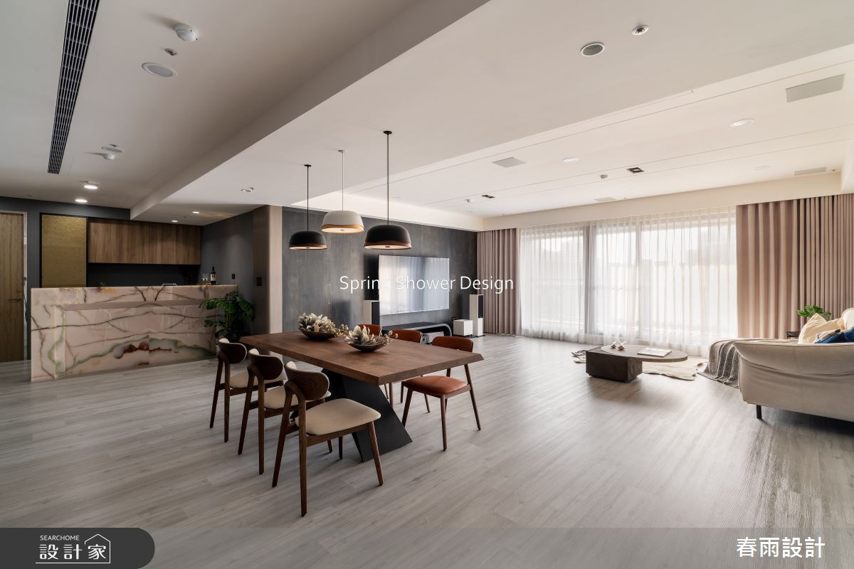 中古屋(5~15年)＿現代風客廳餐廳案例圖片＿春雨設計＿春雨_241 悅龍莊之6