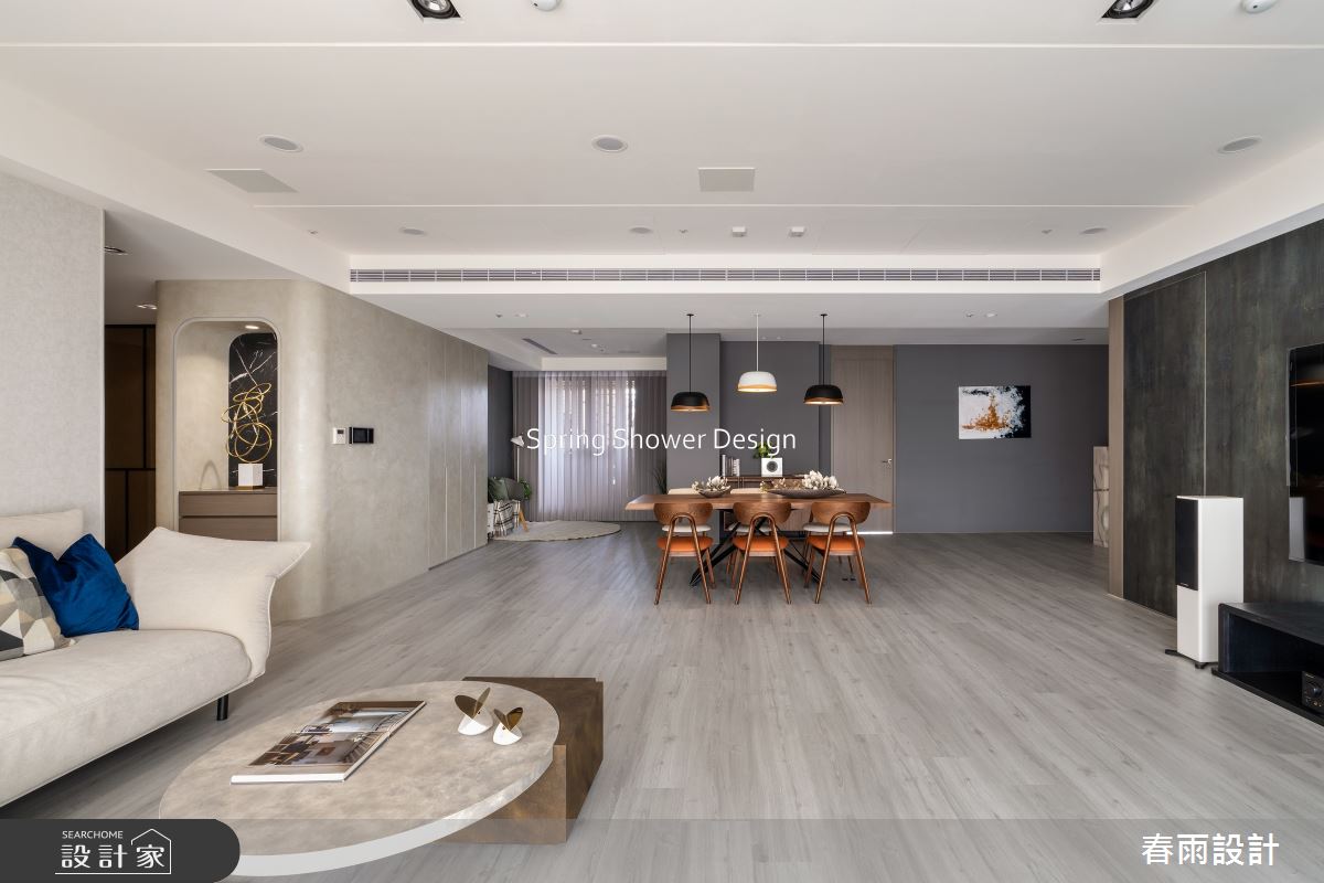中古屋(5~15年)＿現代風客廳餐廳案例圖片＿春雨設計＿春雨_241 悅龍莊之11