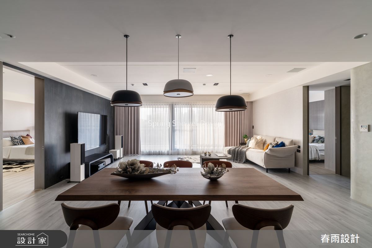 中古屋(5~15年)＿現代風客廳餐廳案例圖片＿春雨設計＿春雨_241 悅龍莊之15