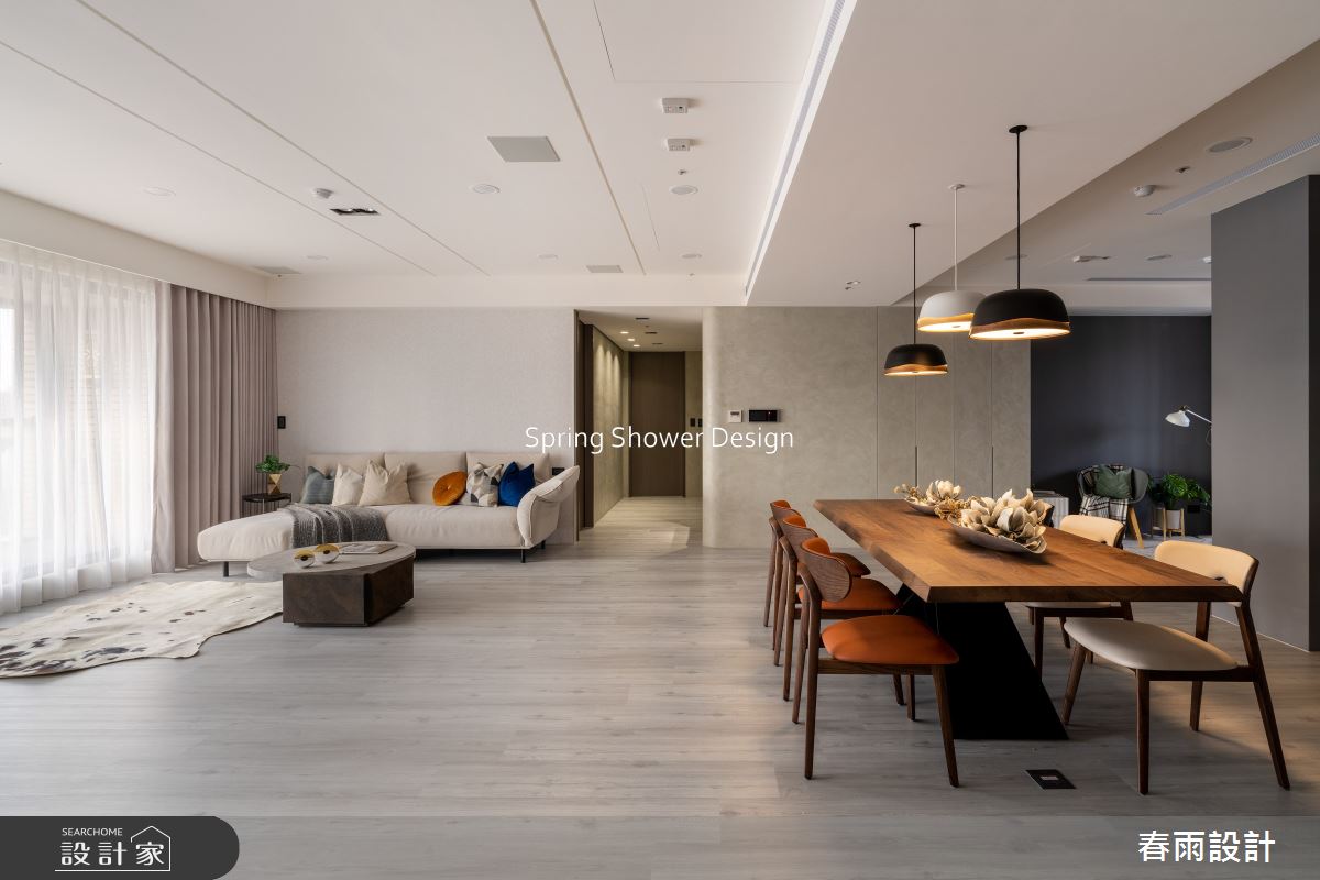中古屋(5~15年)＿現代風客廳餐廳案例圖片＿春雨設計＿春雨_241 悅龍莊之18