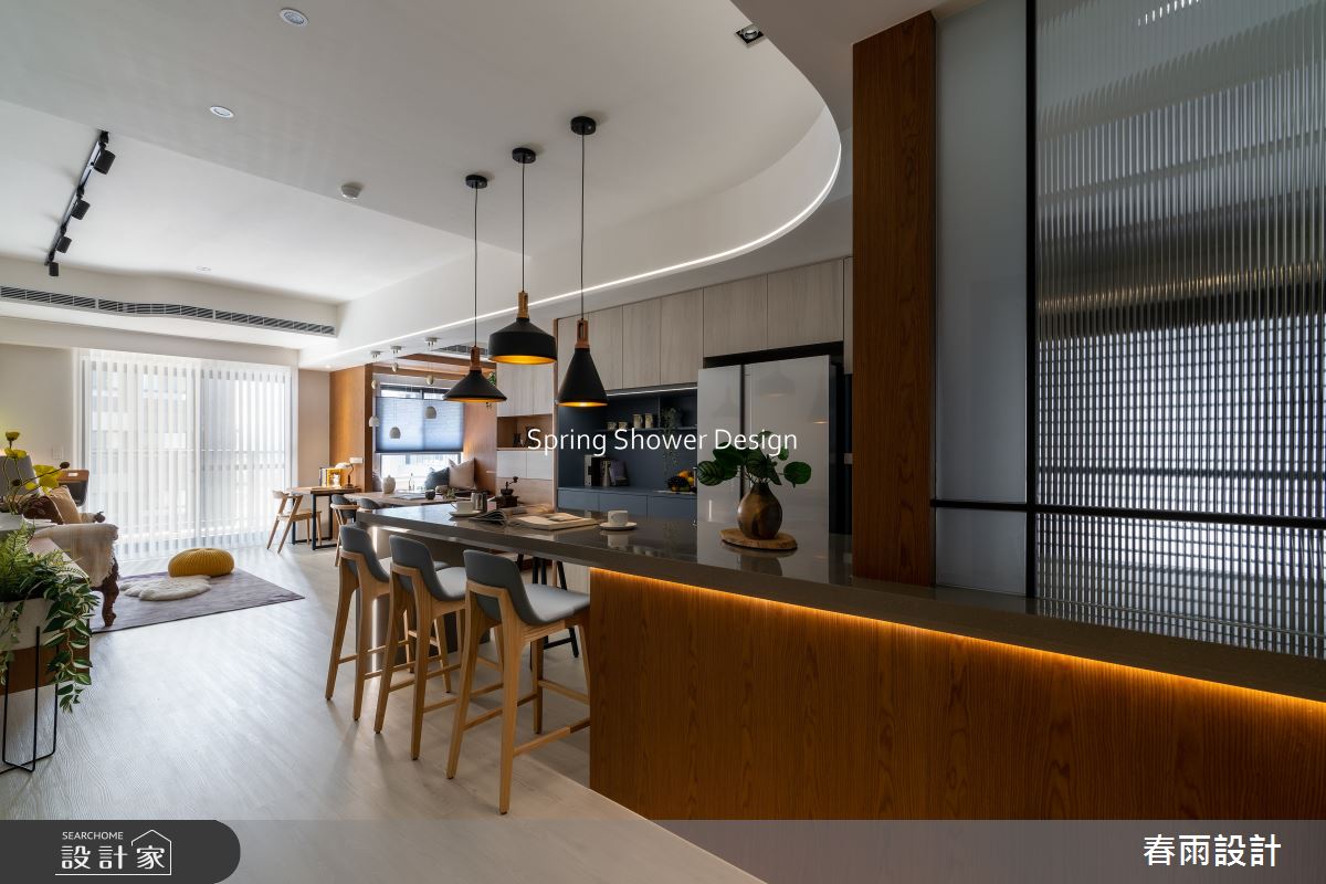 新成屋(5年以下)＿休閒風客廳吧檯案例圖片＿春雨設計＿春雨_242 遠雄之星1之2