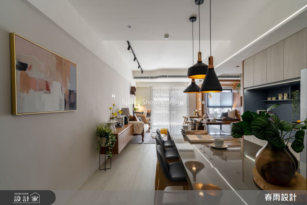 新成屋(5年以下)＿休閒風客廳吧檯案例圖片＿春雨設計＿春雨_242 遠雄之星1之6