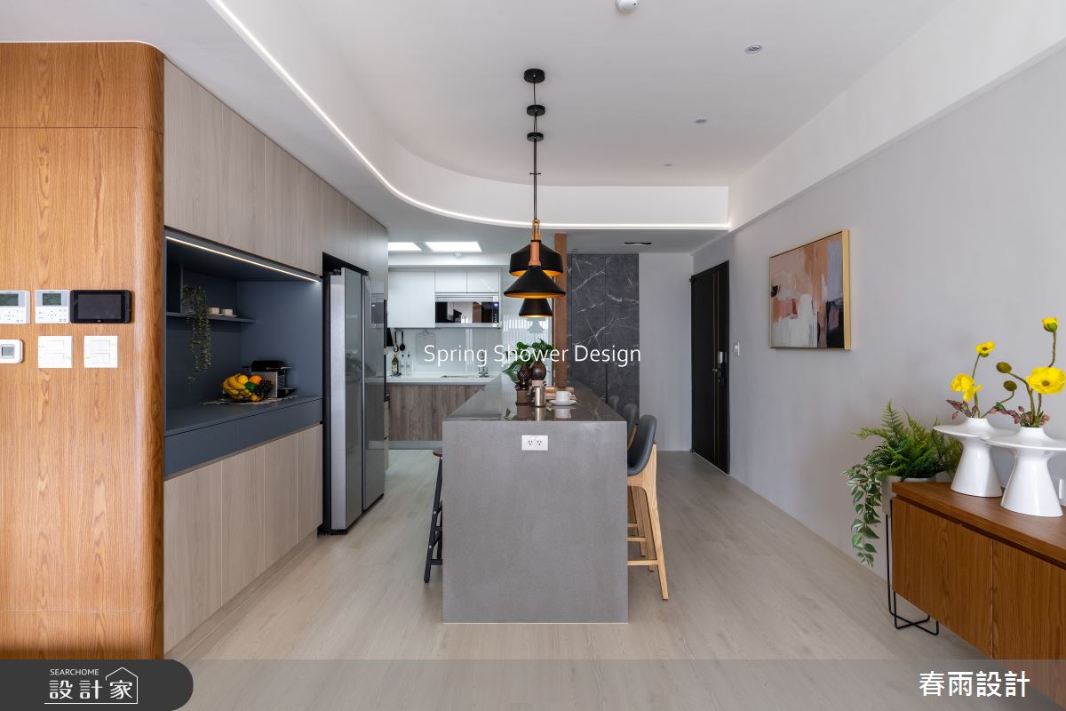 新成屋(5年以下)＿休閒風廚房吧檯案例圖片＿春雨設計＿春雨_242 遠雄之星1之9