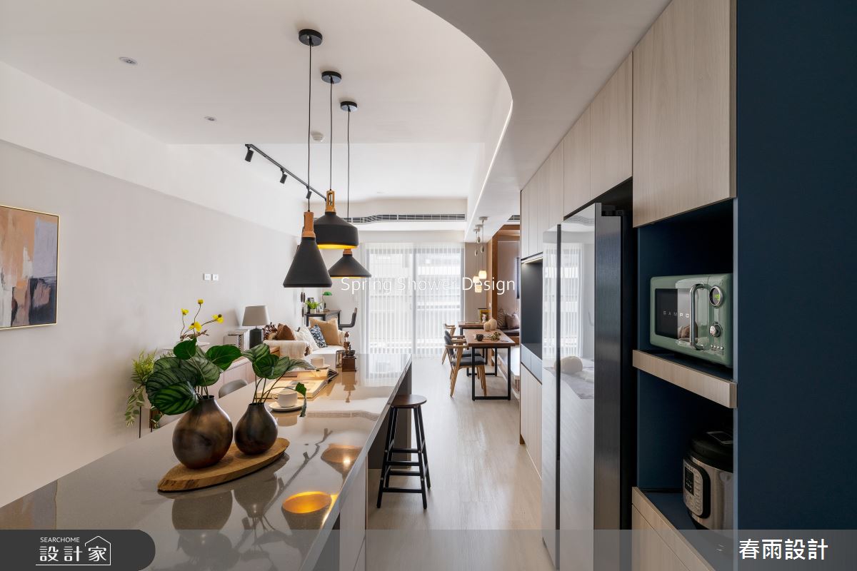 新成屋(5年以下)＿休閒風餐廳吧檯案例圖片＿春雨設計＿春雨_242 遠雄之星1之14