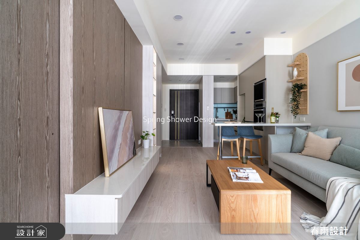 新成屋(5年以下)＿休閒風玄關客廳餐廳廚房案例圖片＿春雨設計＿春雨_243 遠雄之星之10