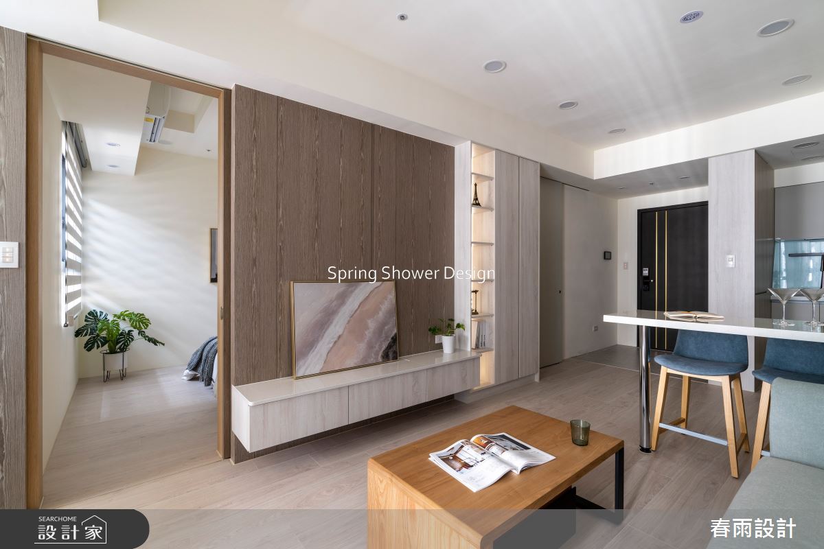 新成屋(5年以下)＿休閒風客廳臥室案例圖片＿春雨設計＿春雨_243 遠雄之星之28