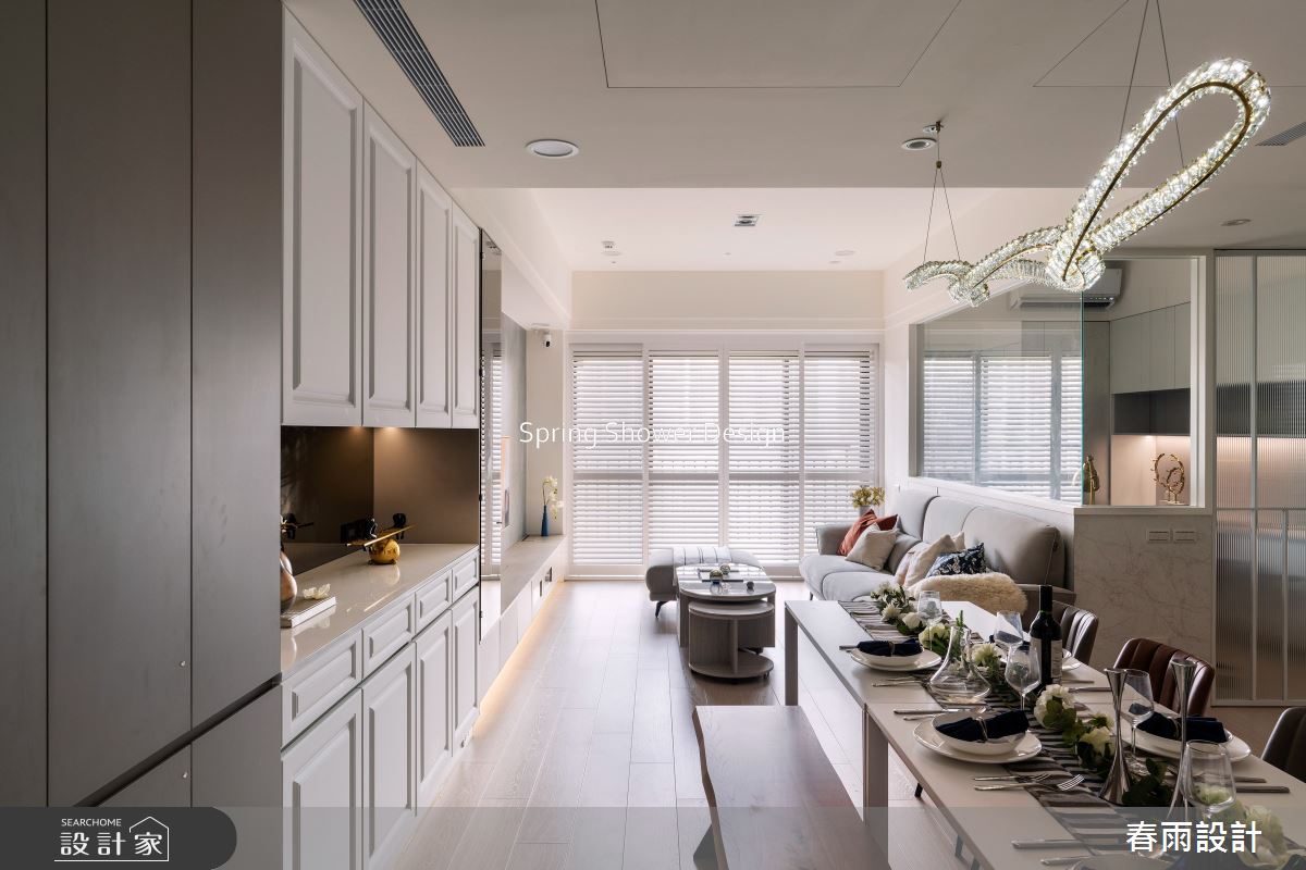 中古屋(5~15年)＿美式風客廳餐廳案例圖片＿春雨設計＿春雨_244 遠雄文青之5