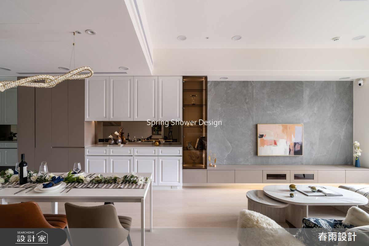 中古屋(5~15年)＿美式風客廳餐廳案例圖片＿春雨設計＿春雨_244 遠雄文青之6