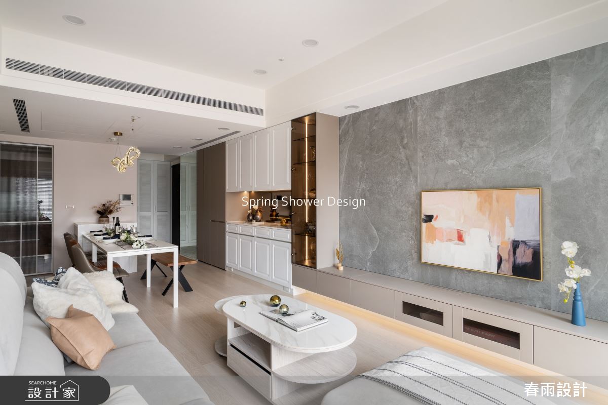 中古屋(5~15年)＿美式風客廳餐廳案例圖片＿春雨設計＿春雨_244 遠雄文青之12