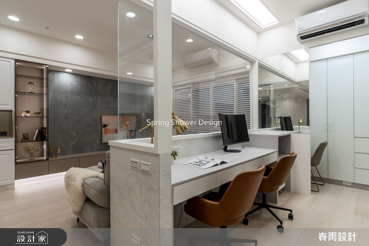 中古屋(5~15年)＿美式風客廳書房案例圖片＿春雨設計＿春雨_244 遠雄文青之18