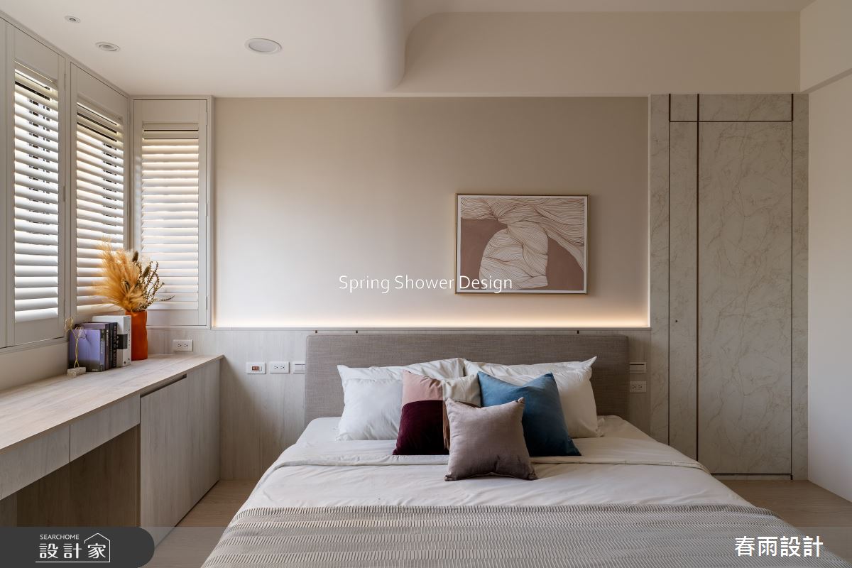 中古屋(5~15年)＿美式風臥室案例圖片＿春雨設計＿春雨_244 遠雄文青之27