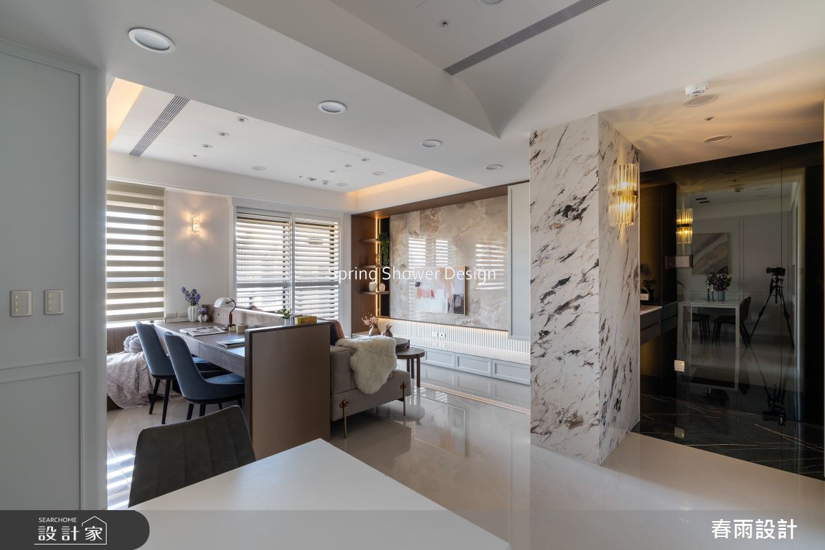 新成屋(5年以下)＿美式風客廳書房案例圖片＿春雨設計＿春雨_246 大安王公館之6