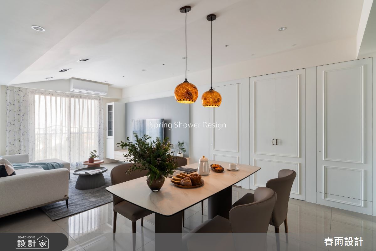 新成屋(5年以下)＿美式風客廳餐廳案例圖片＿春雨設計＿春雨_253 九揚華典之5