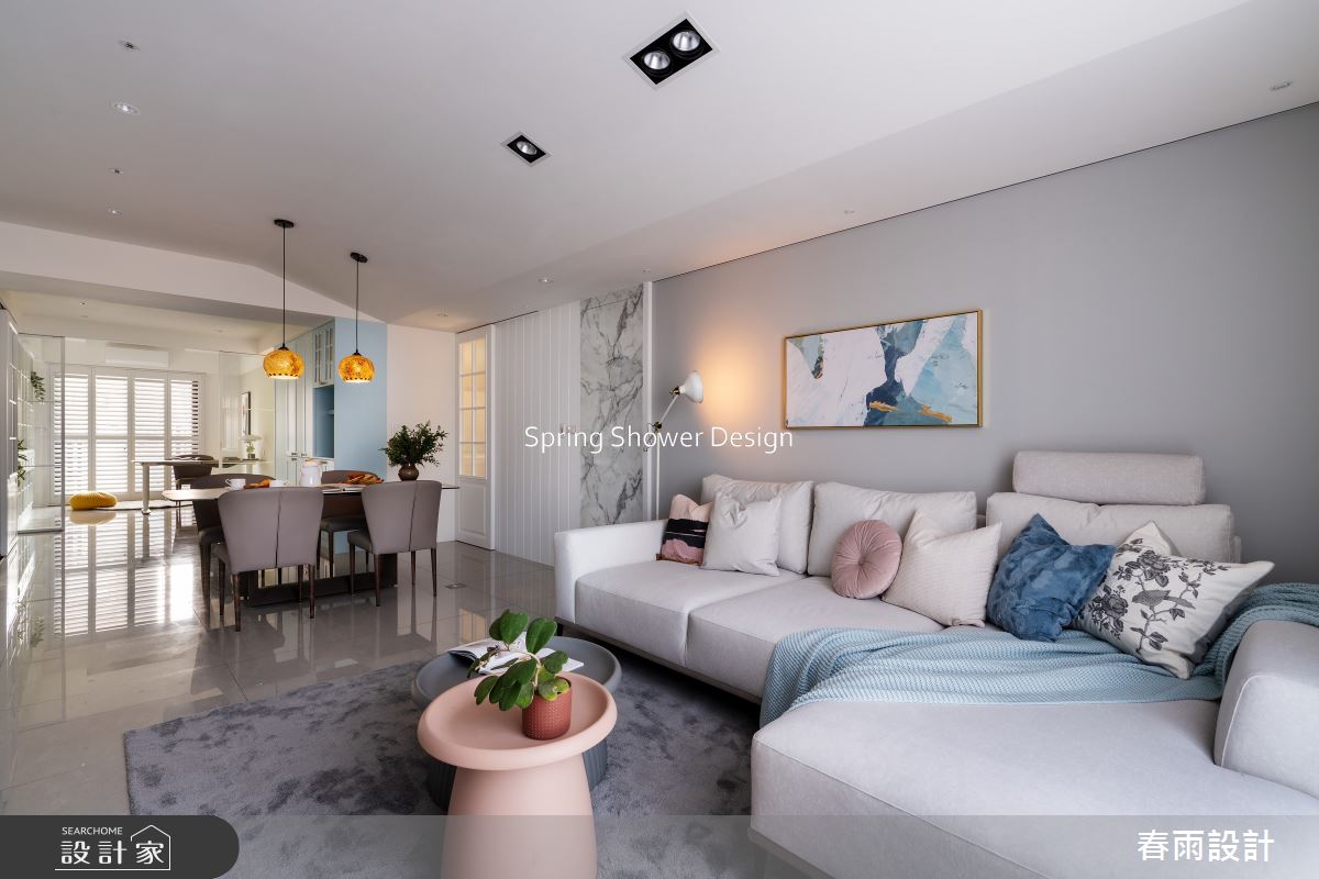 新成屋(5年以下)＿美式風客廳餐廳書房工作區案例圖片＿春雨設計＿春雨_253 九揚華典之9