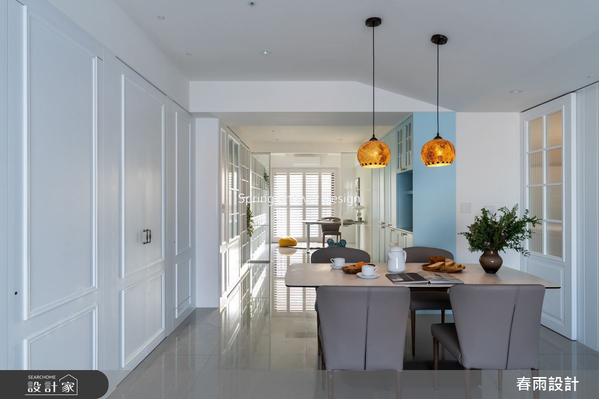 新成屋(5年以下)＿美式風餐廳書房工作區案例圖片＿春雨設計＿春雨_253 九揚華典之11