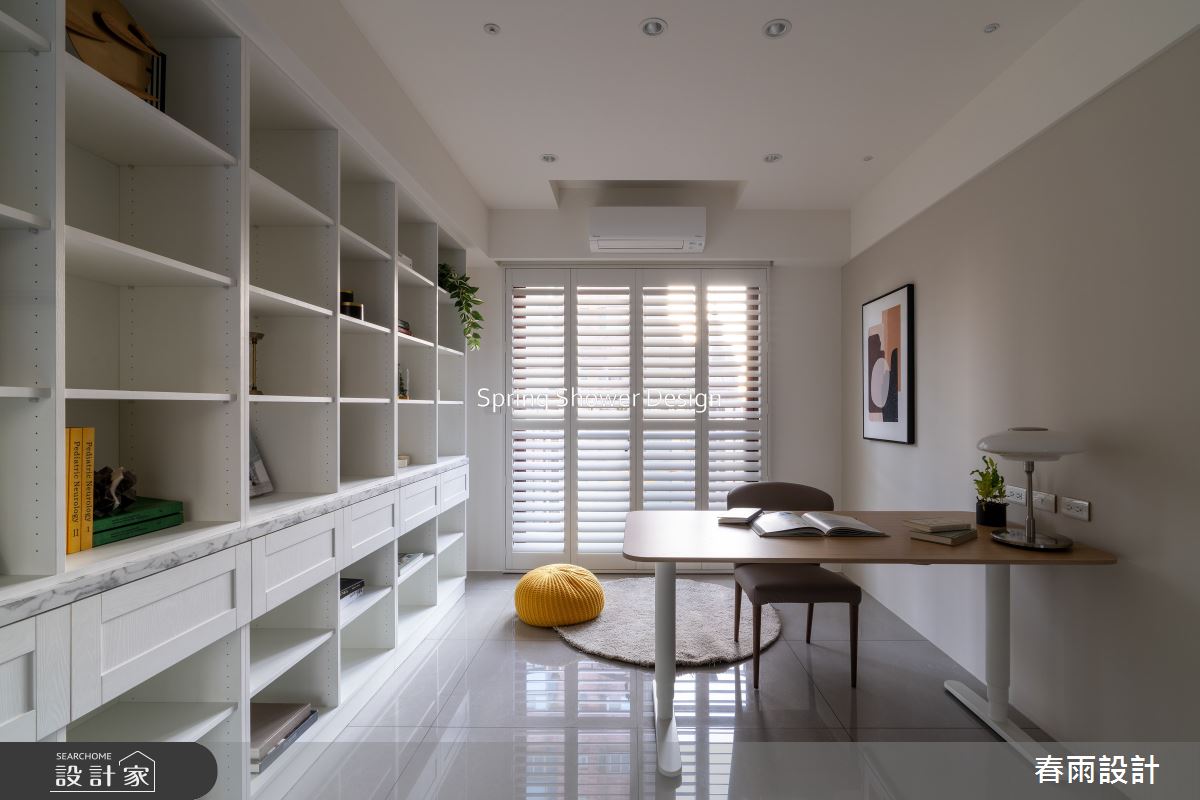 新成屋(5年以下)＿美式風書房工作區案例圖片＿春雨設計＿春雨_253 九揚華典之15