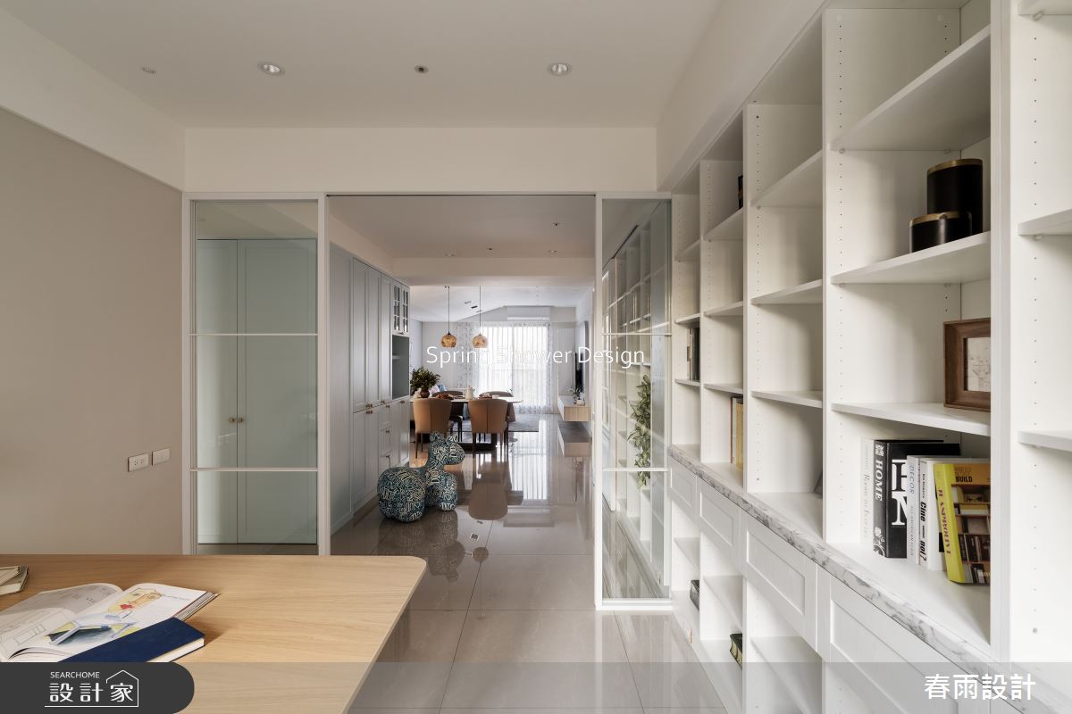新成屋(5年以下)＿美式風客廳餐廳書房工作區案例圖片＿春雨設計＿春雨_253 九揚華典之16