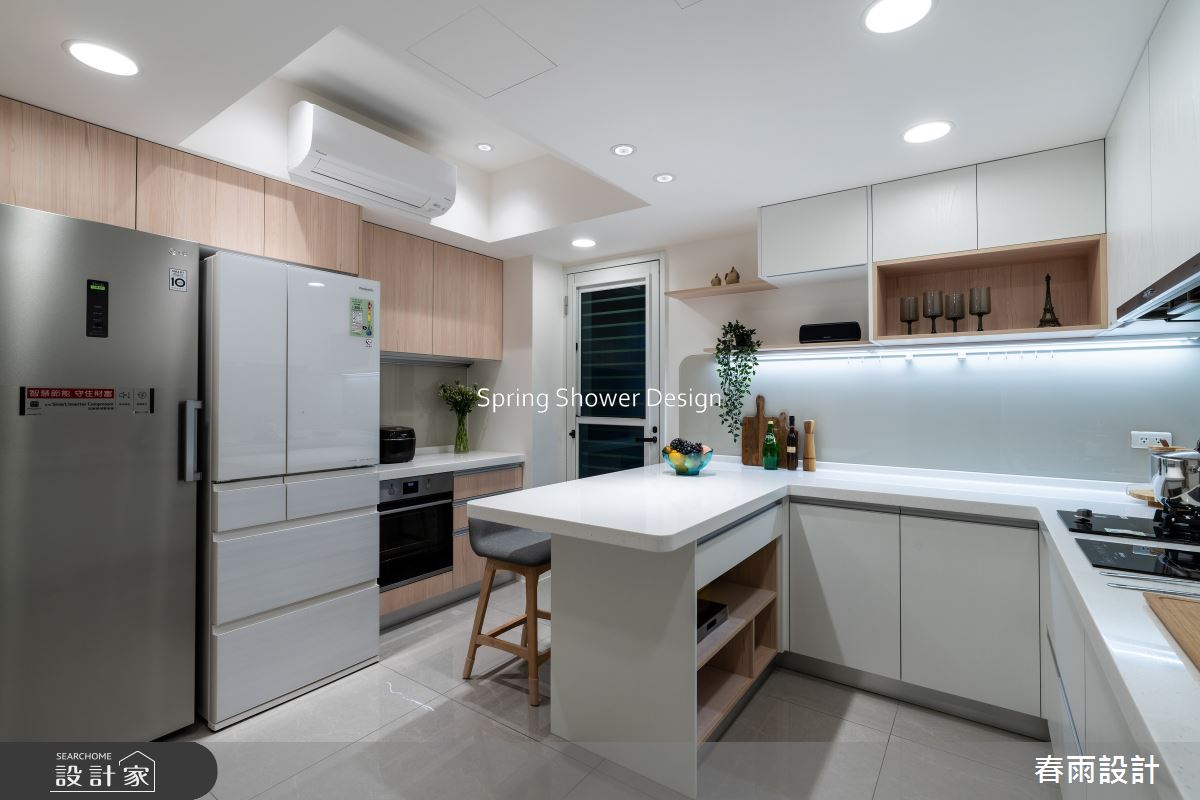 新成屋(5年以下)＿美式風廚房中島案例圖片＿春雨設計＿春雨_253 九揚華典之19