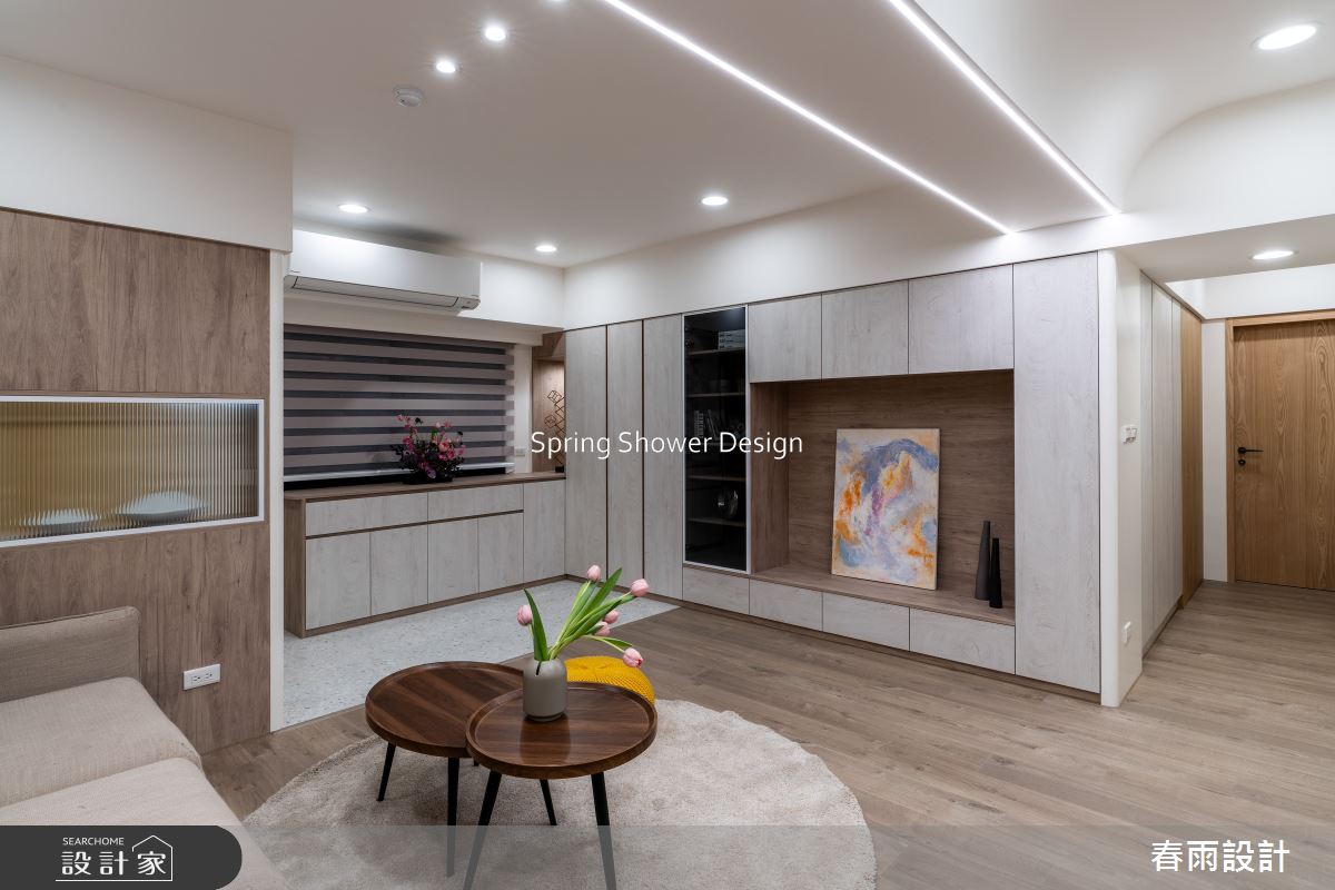 老屋(16~30年)＿現代風客廳案例圖片＿春雨設計＿春雨_254 花旗大廈之8